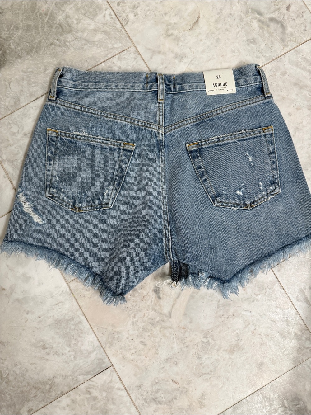NWT AGOLDE Denim Women's Shorts SZ: 24 - Picture 3 of 3